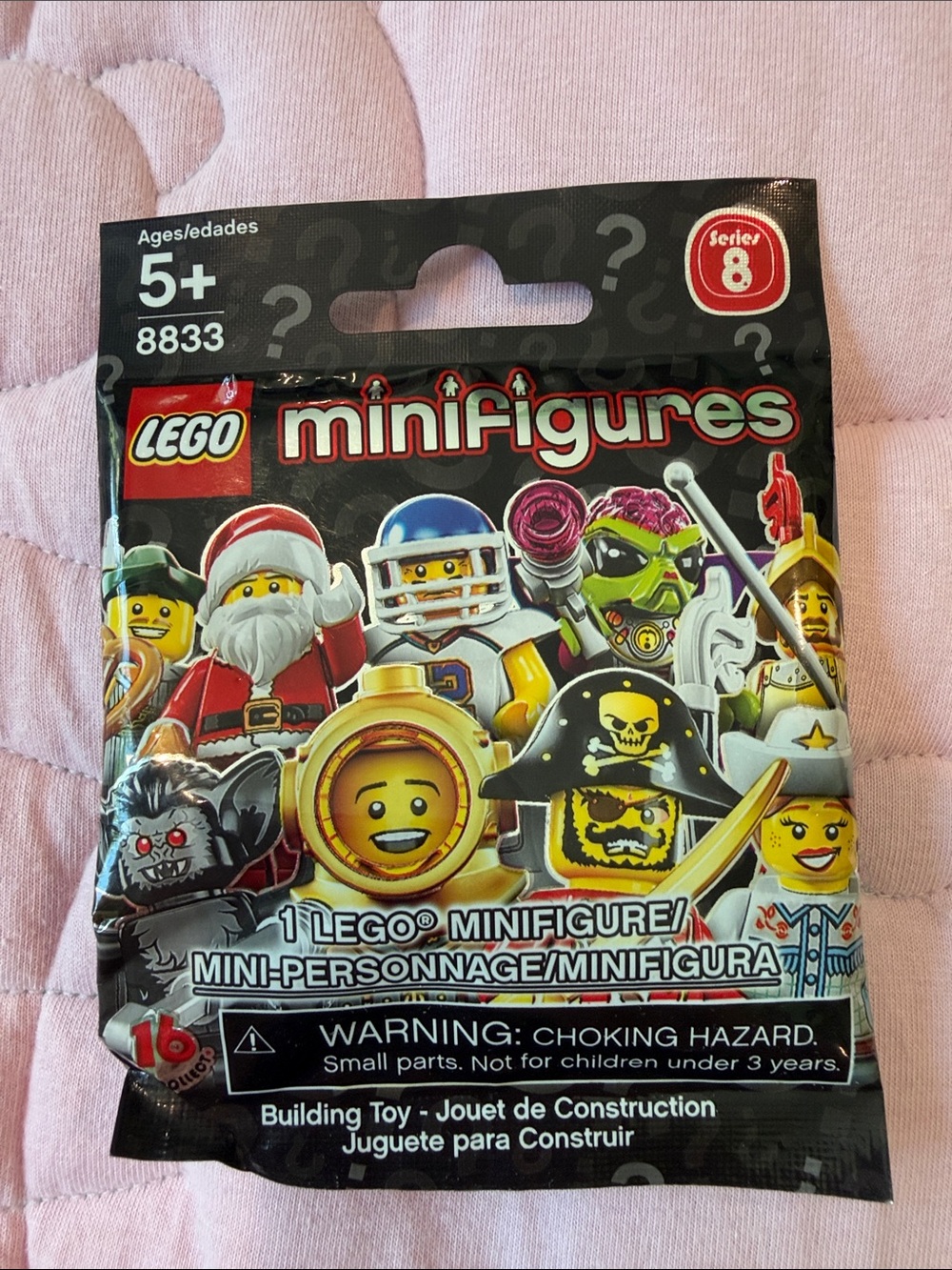 Lego Minifigures Series 8 Black Multicolor Blind Bag